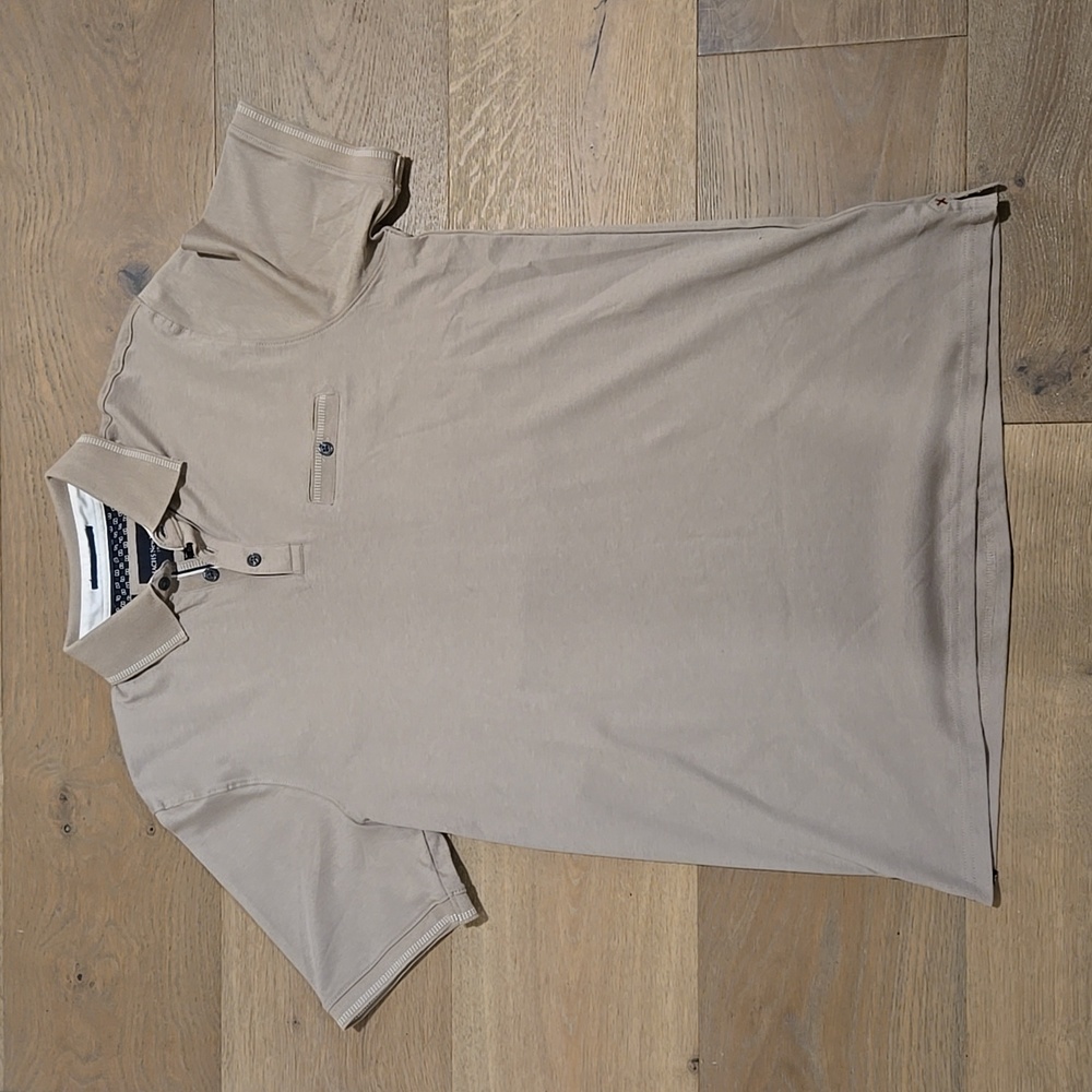 NWT Jachs NY Men's Medium Taupe Polo Shirt